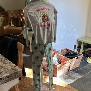 Kids Pajamas - Gray and Green NWOT
